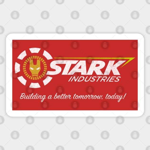 Stark Industries Parody Sticker by Alema Art